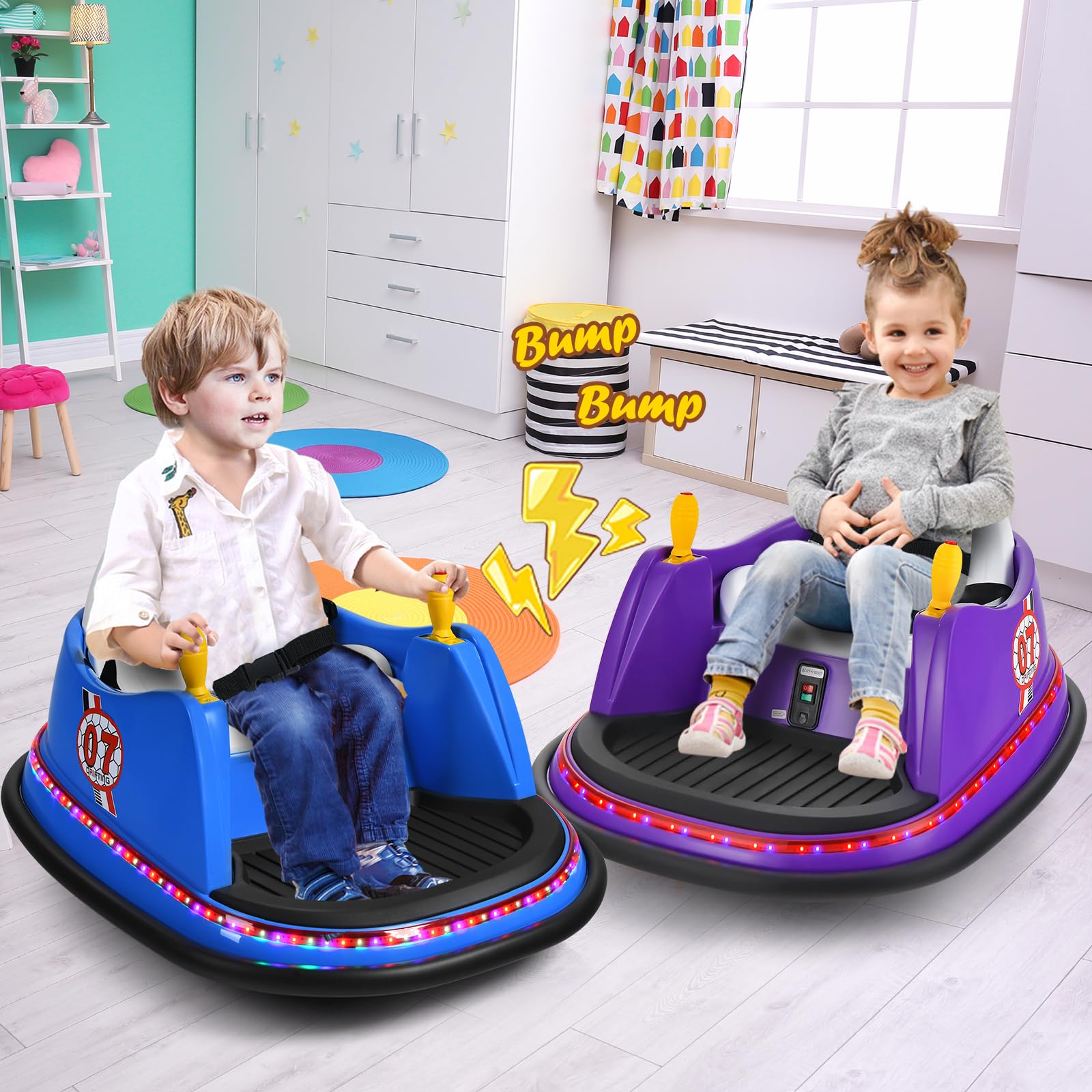 Costzon Bumper Car Blue Image 8