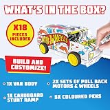 BLADEZ Hot Wheels Custom Super Van Kit with Pull-Back Motors Ramp DIY Craft view 4