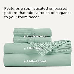 Bedsure Full Size Bed Sheets - 4 Pieces Soft Full