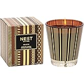 NEST New York Scented Classic Candle, Hearth - 8.1 oz - Up to 60-Hour Burn Time - Reusable Glass Vessel