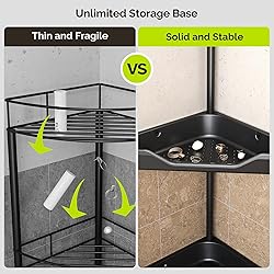 Orimade Rustproof 4 Tier Floor Standing Corner