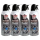 Dust-Off Compressed Gas Duster, Pack of 4