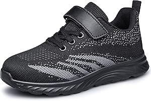 YHOON Boys Girls Sneakers Kids Sports Running Walking Shoes for Toddler/Little Kid/Big Kid