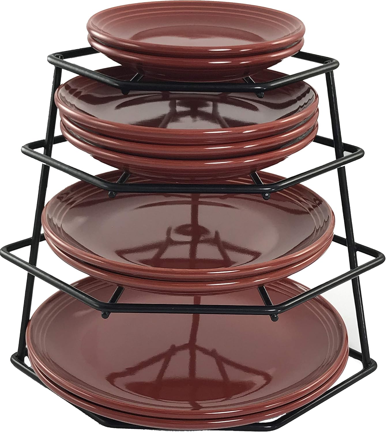 Buckingham 4 Tier Corner Plate, Organiser, Storage Rack, Space