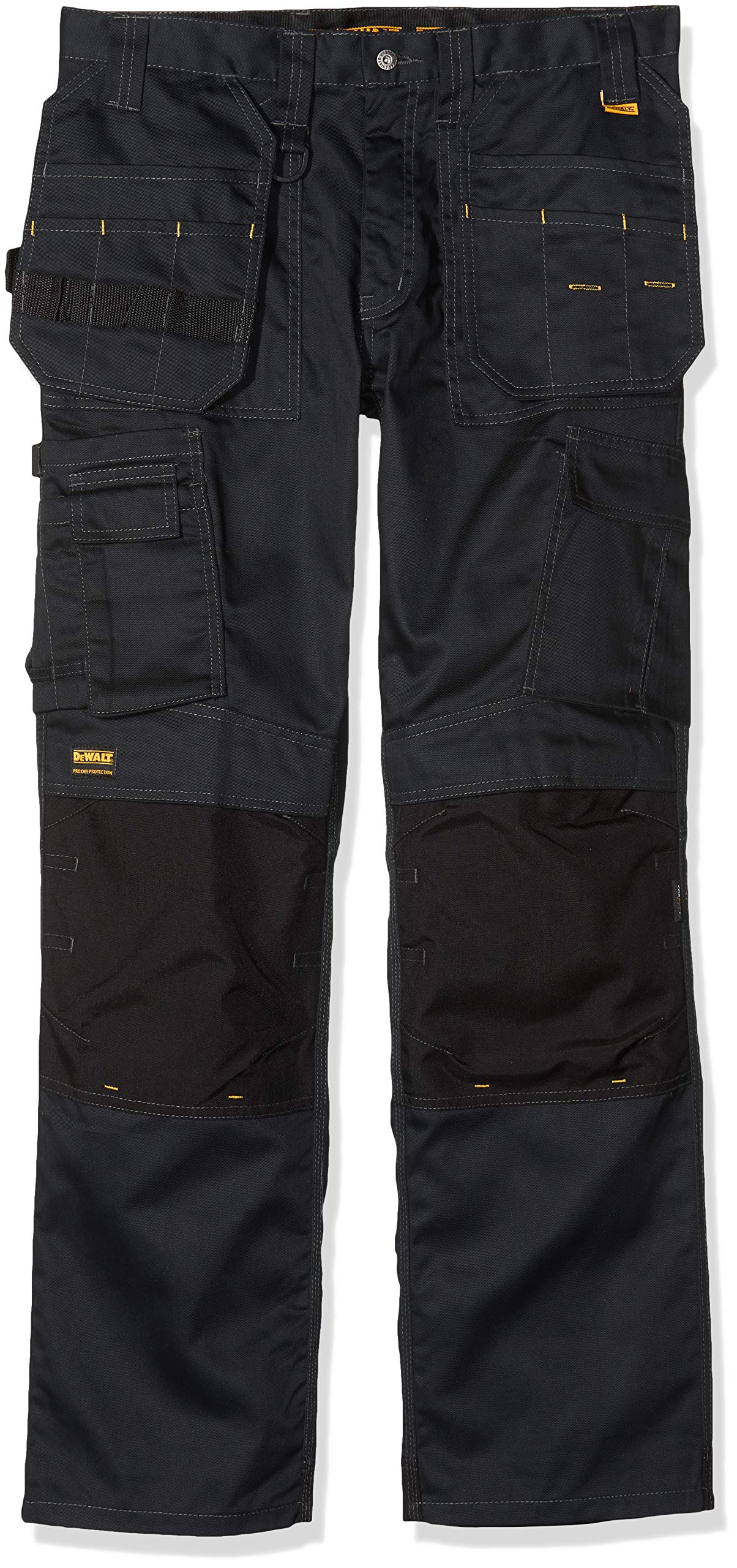 DEWALT DWC17 Mens Low Rise MultiPocket Work Trousers 31/33 Leg1 Grey/Black Janitorial