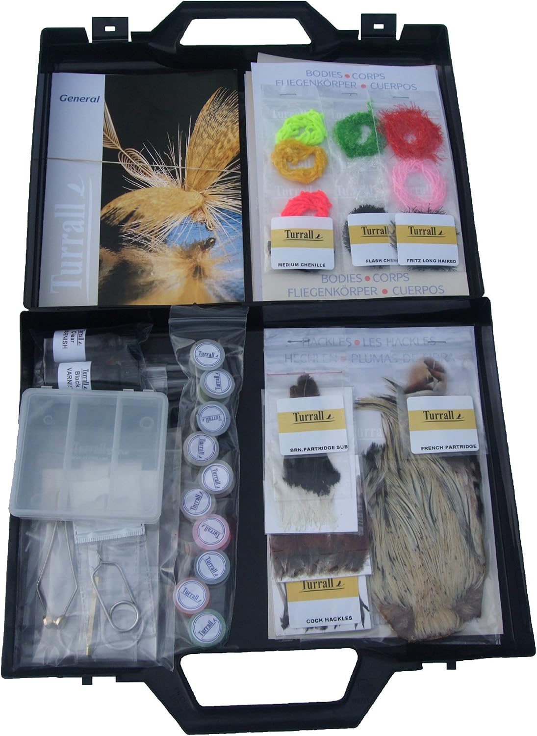 Turrall Fly Tying Kit Premium Popular - Black