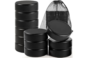 Zealor 6/12/30PCS Sport Foam Hockey Pucks, 3 Inch Mini Soft Foam Hockey Pucks with Mesh Bag Colored for Adult Indoor Outdoor Use Sport Game Classic Training and Practicing