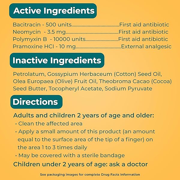 NEOSPORIN FIRST AID ANTIBIOTIC PAIN-RELIEVING, ANTI-ITCH, & SCAR OINTMENT WITH NEOMYCIN, BACITRACIN ZINC, PRAMOXINE HCL & POLYMYXIN B, FOR MINOR CUTS, SCRAPES & BURNS, 1 OZ