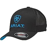 ARIAT Men's Black Blue Half Mesh Hat