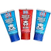 Ice Squeeze Liquid Candy Tubes, 2.1 Ounce (Pack of 3), Blue Raspberry and Cherry Candy