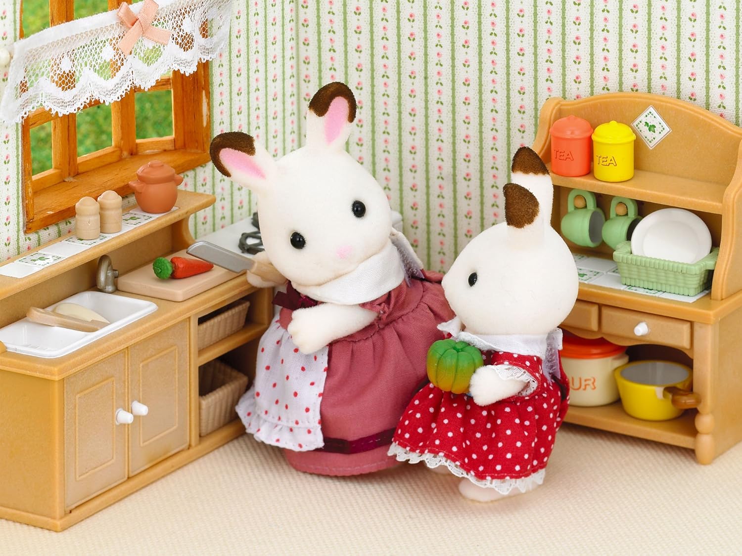 sylvanian families country kitchen set