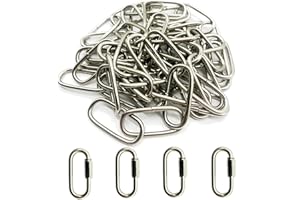 Alpurple 2 Packs of 3 Feet Pendant Light Fixture Chain for Hanging up Maximum Weight of 50 Pounds-Heavy Duty Chain for Light Fixture (Nickel)