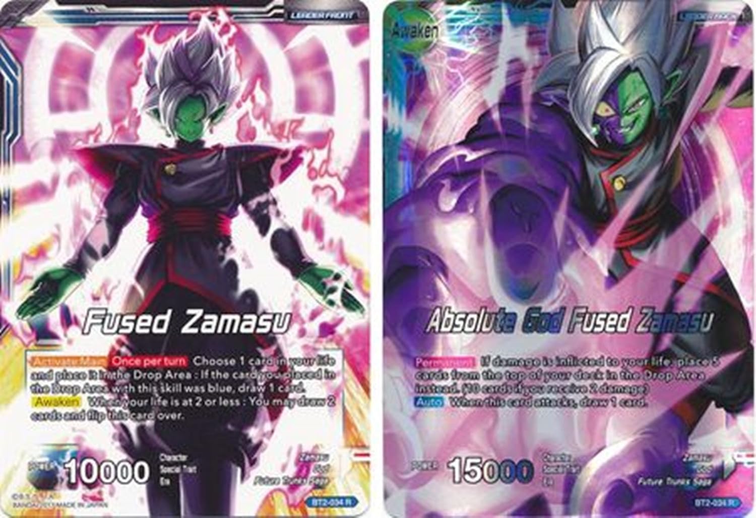 Goku Black Zamasu Fused Bt2 034 Fused Zamasu Absolute God Fused Zamasu Rare Mint Dbs Card Immortal Zamasu And Super Saiyan Rose Fused Dragon Ball Super Union Force Singles Amazon Co Uk Toys