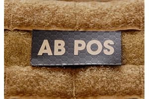 BritKitUSA AB POS Blood Type IR Patch Infrared