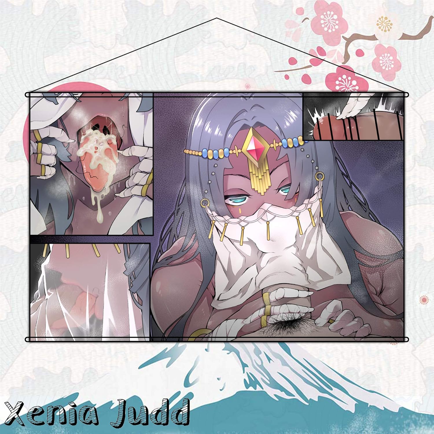 Amazon Co Jp Xenia Judd タペストリー Fate Grand Order フェイト グランド オーダー Fgo 不夜城の キャスター シェヘラザード ポスター 掛ける絵 18禁 約90cmx60cm ホビー 通販