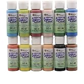 Creative Hobbies Ceramic Glaze Kit 3 Featuring Mayco Stroke &amp; Coat, Includes How to Paint Pottery Booklet