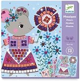 DJECO Lovely Pets, Kids' Mosaic Craft kit, Sparkling, Ages 5+ | Create Your Own Art, Educational Activity, Fun Creative Play, Boys &amp; Girls, Perfect School Gifts, Family Friends Bonding