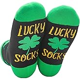 InnoBeta Irish Gifts for Women, Men, St Patricks Day Socks, Irish Themed Birthday Gifts, One Size Crew Sock