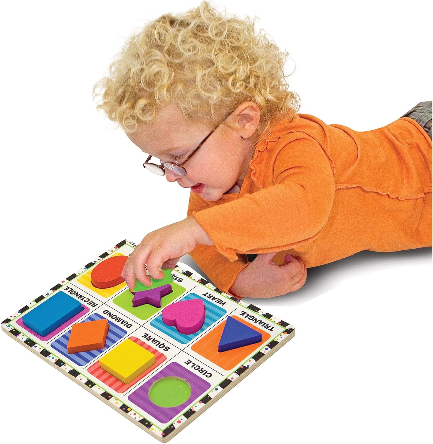 Melissa & Doug Shapes Wooden Chunky Puzzle: Melissa & Doug: Toys & Games