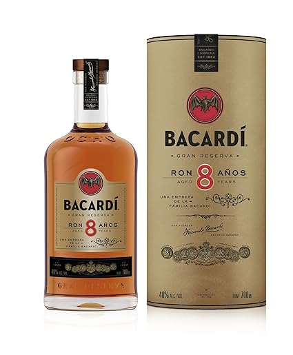 Bacardi Ron 8 Anos in Geschenkverpackung (1 x 0.7 l)