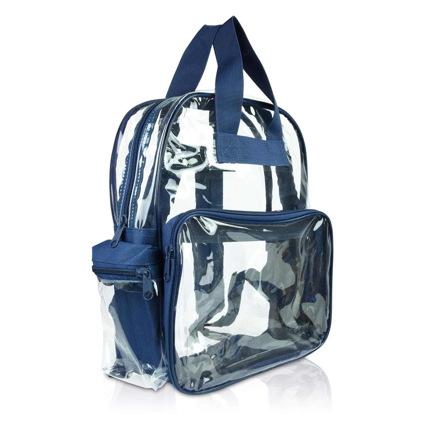 50Pack Wholesale Clear Backpacks Small Book Bags 50 Pcs DALIX in Navy