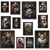 97 Decor Whimsigoth Home Decor - Dark Gothic Posters, Goth Room Decor Aesthetic Pictures, Gothic Nature Wall Art, Halloween Prints Black Raven Wall Decor or Home Bedroom (8x10 Unframed)