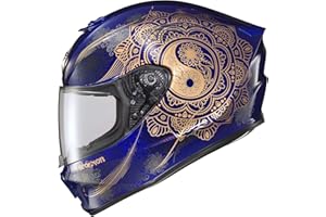 ScorpionEXO R420 Full Face Polycarbonate Street Motorcycle Helmet Bluetooth Ready Speaker Pockets DOT Snell Approved Adult