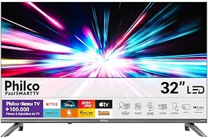 Smart TV 32" Philco Roku TV Dolby Áudio HDR10 P32CRB | Dolby Áudio, HDR10