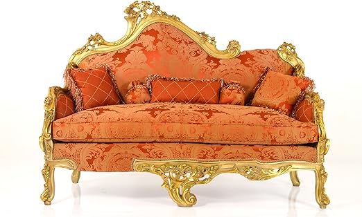 Luxus Wohnzimmer Set - Gold - Stil Antik | Barock | Rokkoko | Louis XV