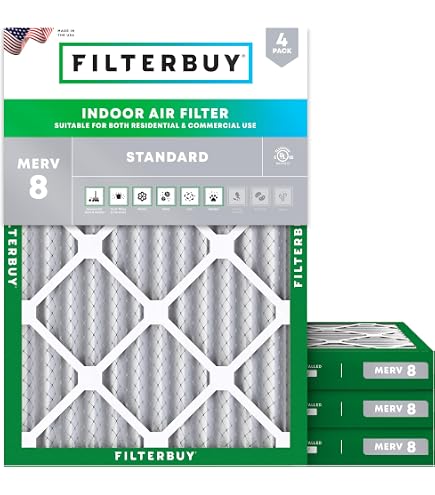 Filterbuy Filtri Aria MERV 13 - Confezione Da 6 Per Forni E HVAC 16x20x1 Pollici 875771