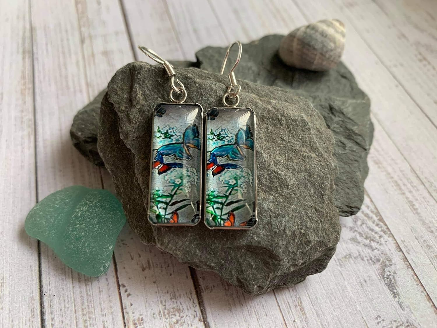 Japanese art Earrings Amazon.co.uk Handmade