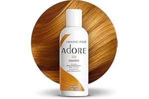 Adore Semi Permanent Hair Color - Vegan and Cruelty-Free Hair Dye - 4 Fl Oz - 030 Ginger (Pack of 1)