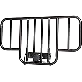 Drive Medical No Gap Deluxe Half Length Side Bed Rails with Brown Vein Finish, Brown Vein, Half Length - 2 Count (Pack of 1)