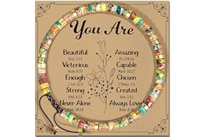 ZOKCC Inspirational Gifts Bracelets for Women: Christmas Day Gifts for Women Friends Sister Mom - Healing Natural Stone Beads Bracelets Thinking of you Get Well Soon Gift for Women