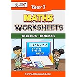 year 8 maths worksheets algebra bodmas brackets cazoom maths amazon com