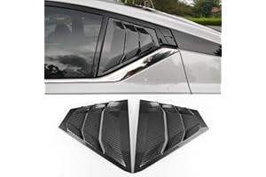 GENERIC for Nissan Altima Teana 2019-2025 Rear Side Window Louvers,Sport Style Triangular Window Glass Blinds Air Vent Scoop Shades Cover Trim Blinds Auto Exterior ABS Decorate Accessories