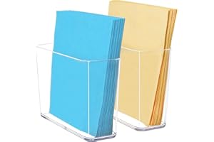 Youngever 2 Pack Clear Plastic Napkin Holders