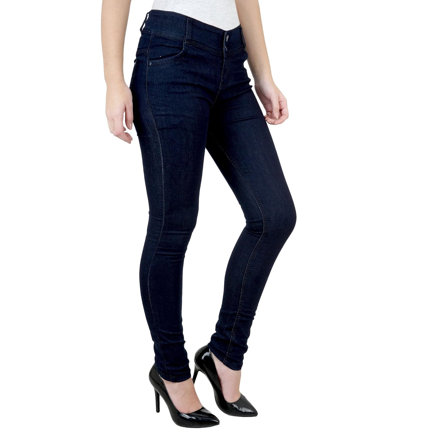 ganga women's slim fit denim jeans