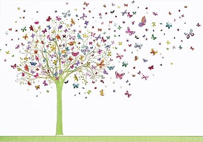 Peter Pauper Press Tree of Butterflies Note Cards Set 14 Cards 15 Envelopes