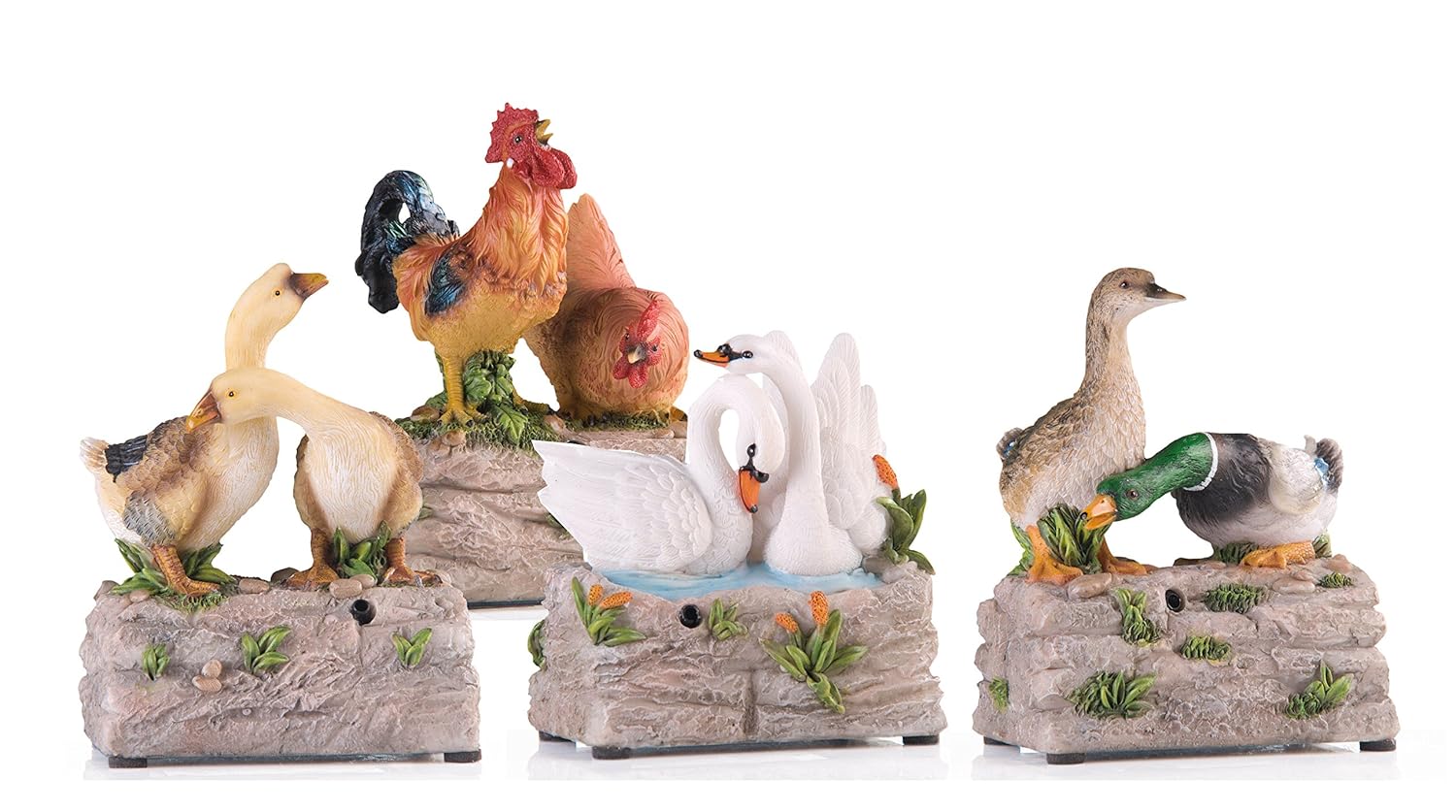 Farmyard Animals Polyresin Garden Ornament Decoration with Motion