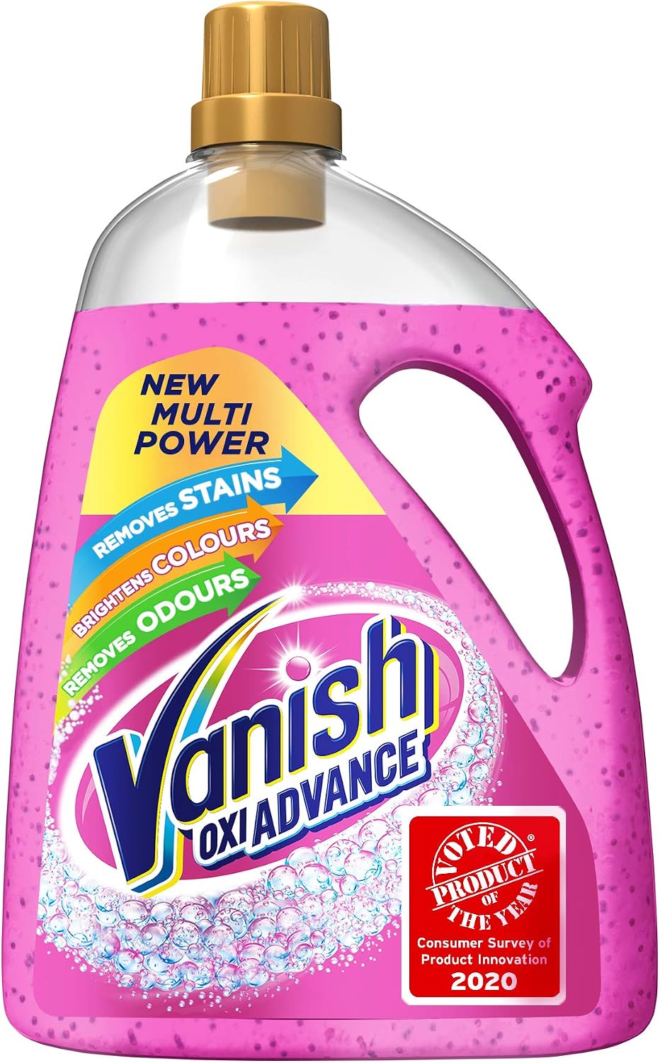 Vanish Gold Oxi Action Gel Stain Remover Fabric Clothes Colour Safe 2250ml, 2250 ml (Pack of 1)