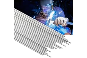 Verdanzia 30 Pcs Stainless Steel Tig Welding Rod ER308L, 1/16" X 16" Tig Filler Rod, Low Splatter Corrosion Resistance Rods for Tig Welding, Tig Welding Accessories (30)