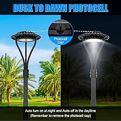 ADUB 10 Pack 80W LED Post Top Light, 11200LM LED