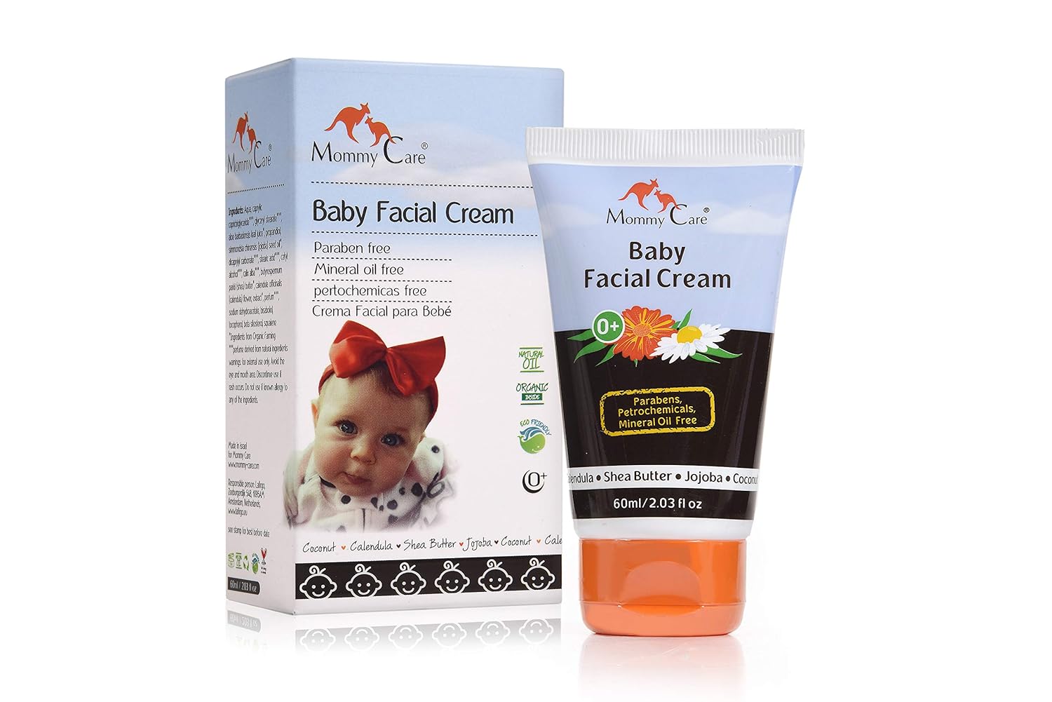 Mommy Care Organic Baby Face Moisturizer Cream Protective Soothing Baby