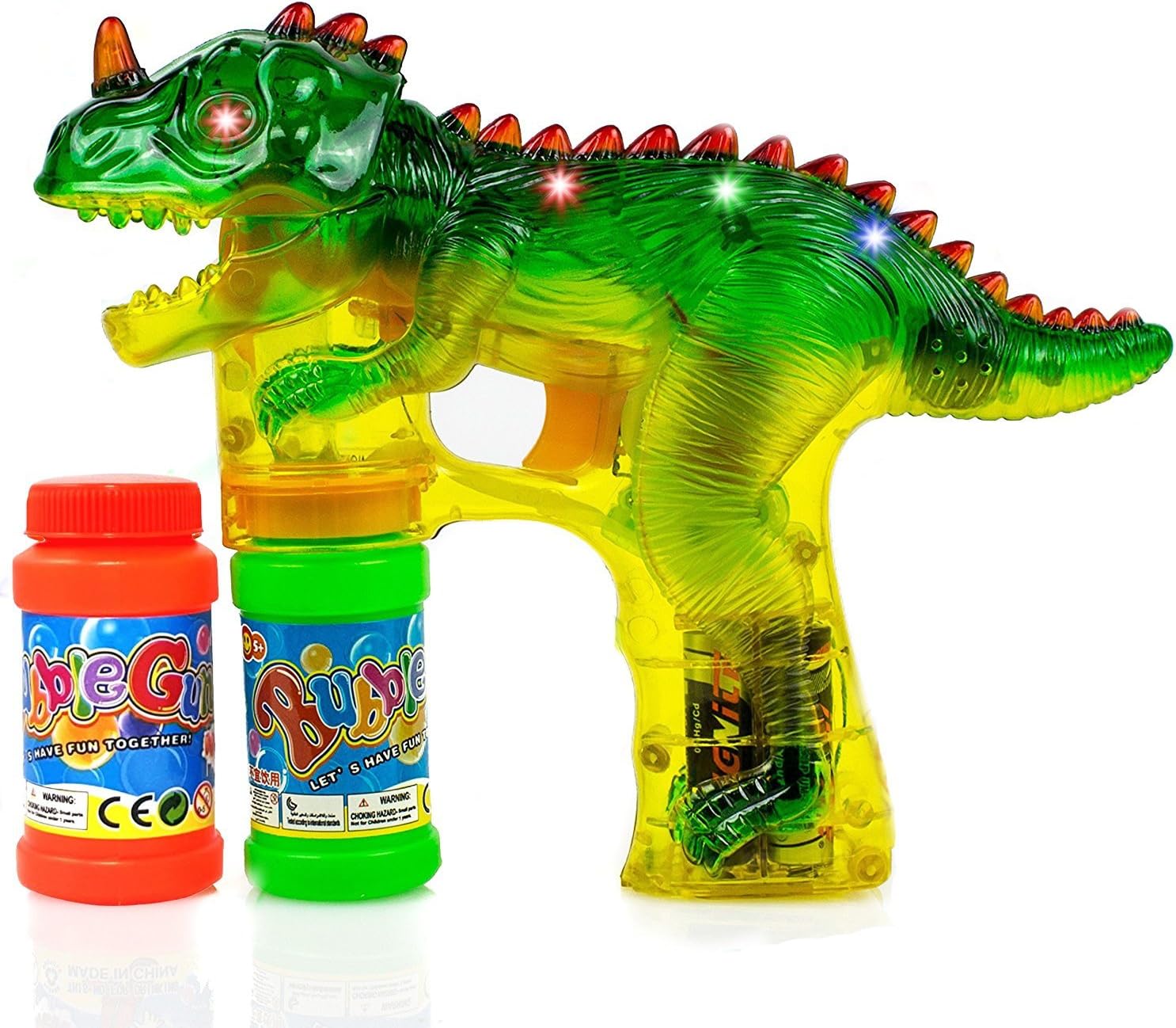 light up dinosaur bubble wand