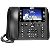 OBi2182 WiFi VOIP Phone with Power Adapter - 12-Line Cloud-Managed Gigabit Google Voice Phone with Color Display