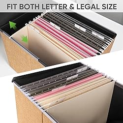 BALEINE File Organizer Box with Lid, Collapsible