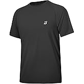 Roadbox Men's Rash Guard Short Slevee, UPF 50+ UV Sun Protection Water T-Shirts, Quick Dry Swim Shirts for Surf Beach Fishing