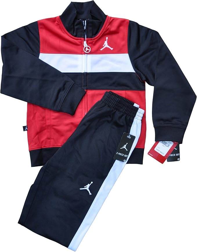 red and white nike jogging suit