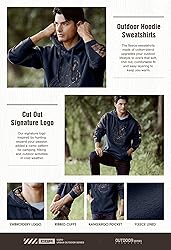 CQR Men's Winter Fleece Pullover Hoodies, Thermal